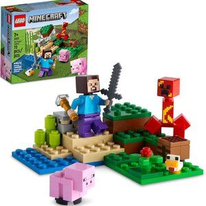 Brand New Lego  Minecraft The Creeper Ambush Building Toy 21177